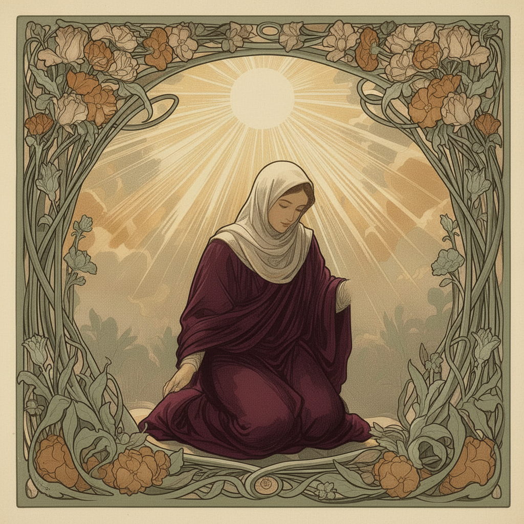 An ancient genealogical tree with three branches descending from a patriarch, each leading to different civilizations