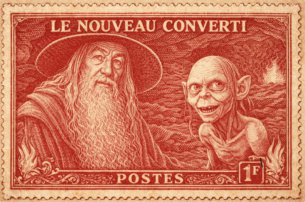 Le Nouveau Converti – editorial illustration