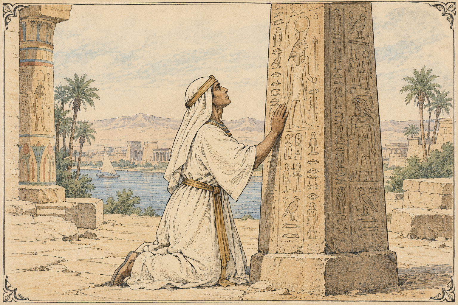 The Myth Carved in Stone: Osiris, Isis, and the Shape That Remains