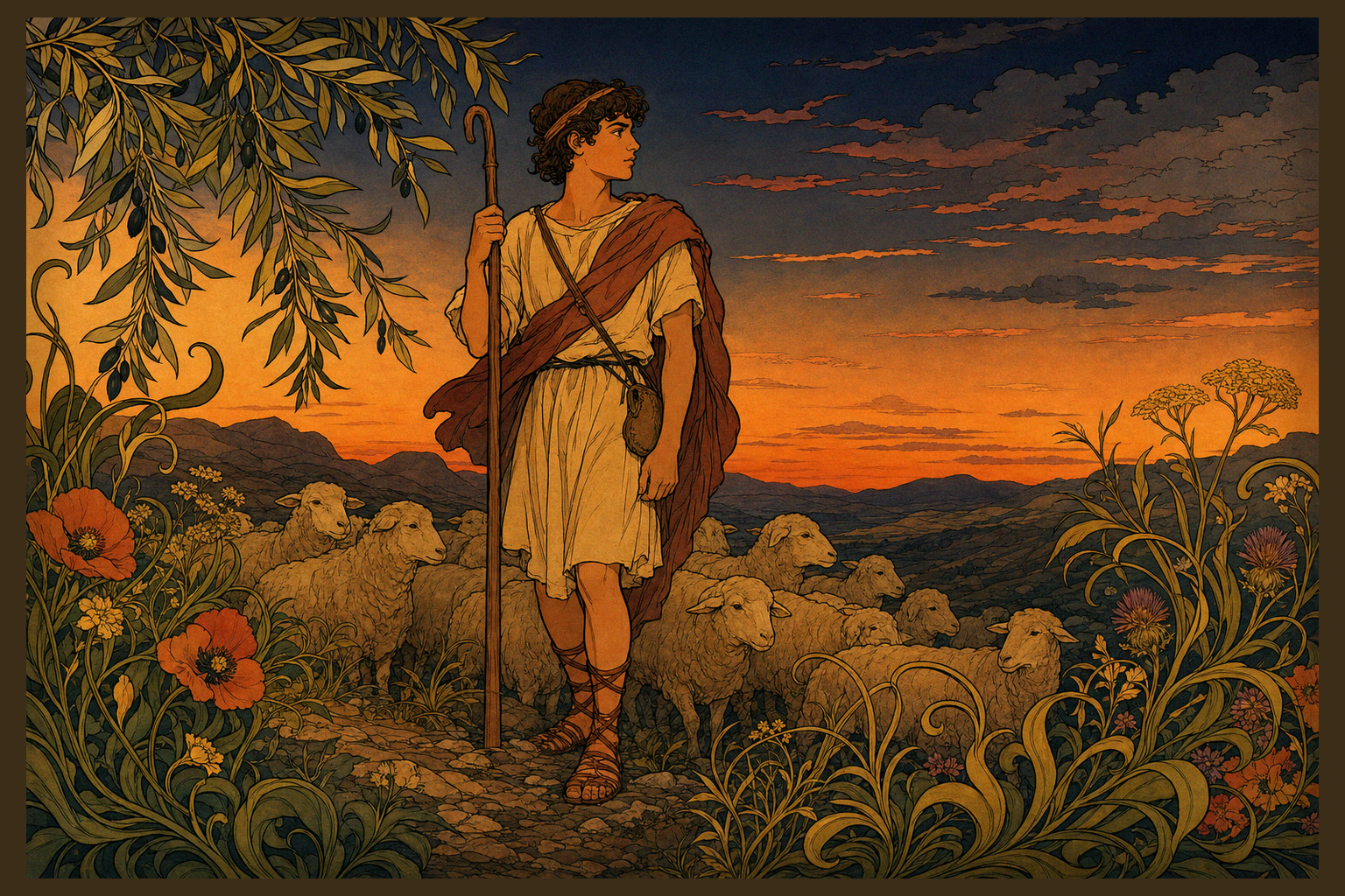 A Shepherd Boy Before He Was a King